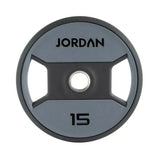 Jordan 15kg Urethane Dual Grip Olympische plaat