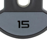 Jordan 15kg Urethane Dual Grip Olympische plaat
