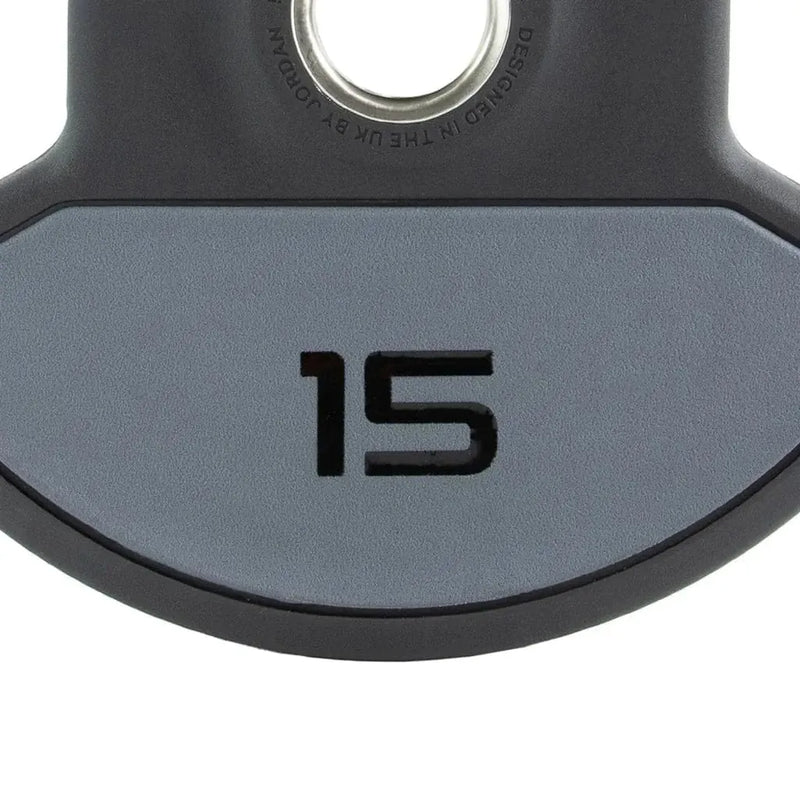 Jordan 15kg Urethane Dual Grip Olympische plaat