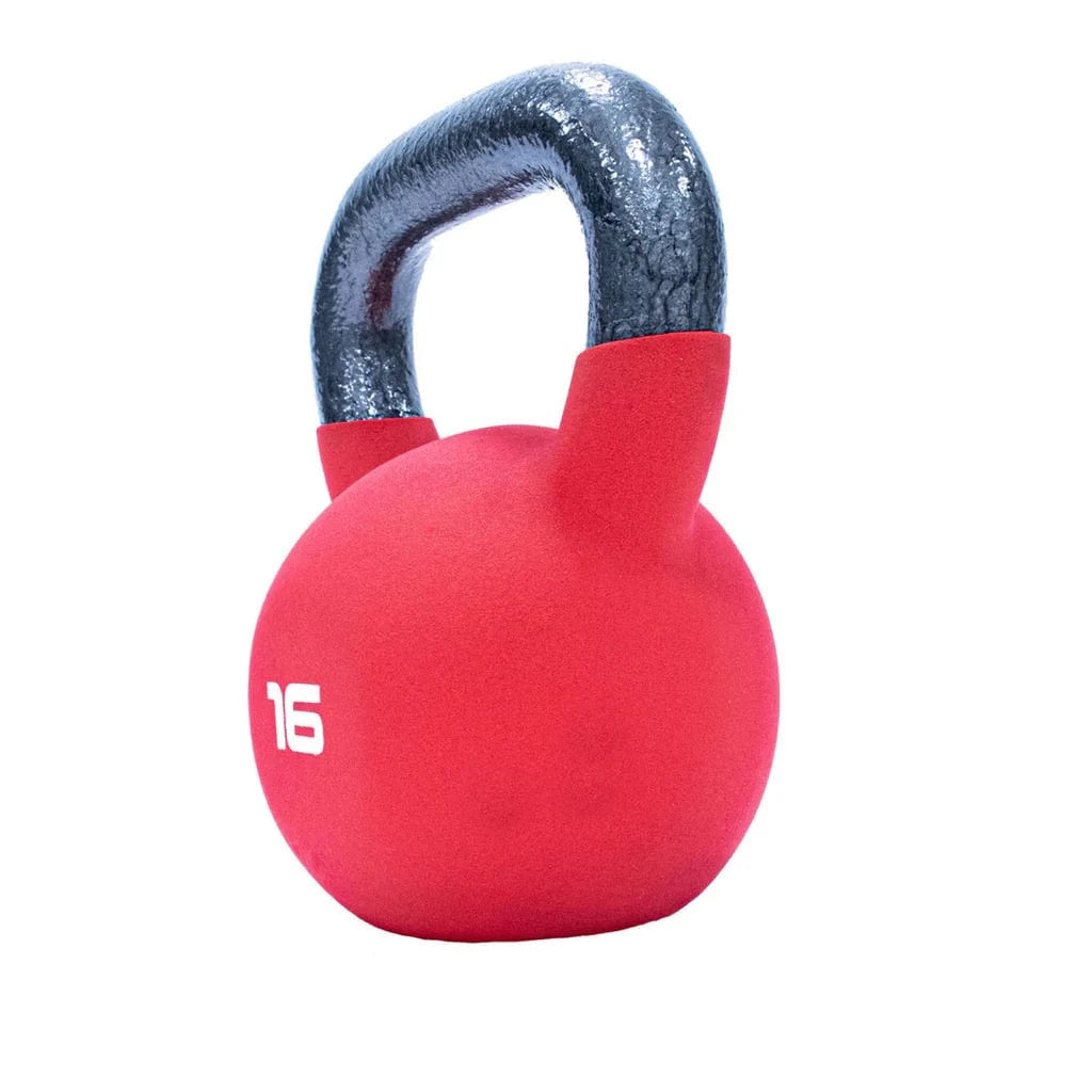 Jordan 16kg rood neopreen bedekte kettlebell