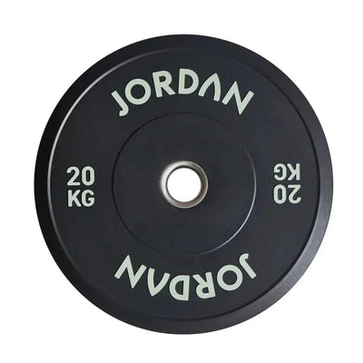 JORDAN 20kg Black Rubber Bumper Plate