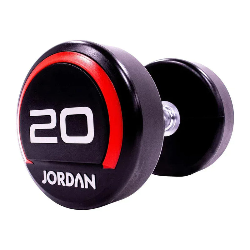 Jordan od 20 kg uretanske bučice (par) - crvena