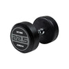 JORDAN 22.5kg Rubber Dumbbells (Pair) - Grey