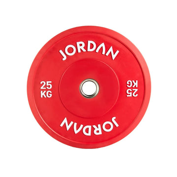 Jordan 25kg gekleurde rubberen bumperplaat - rood