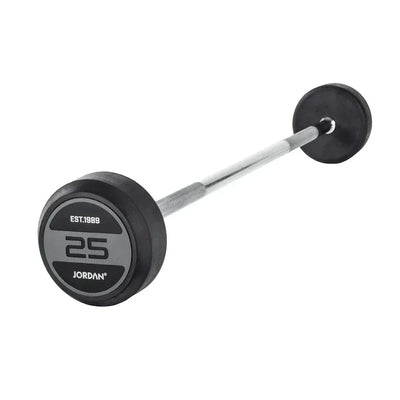 Jordan 25kg Haoutchouc - barre droite - Gray
