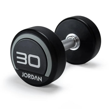 Jordánsko 30 kg urethanových činky (pár) - šedá