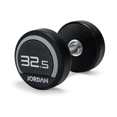 JORDAN 32.5kg Urethane Dumbbells (pair) - Grey