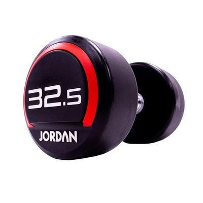 JORDAN 32.5kg Urethane Dumbbells (pair) - Red