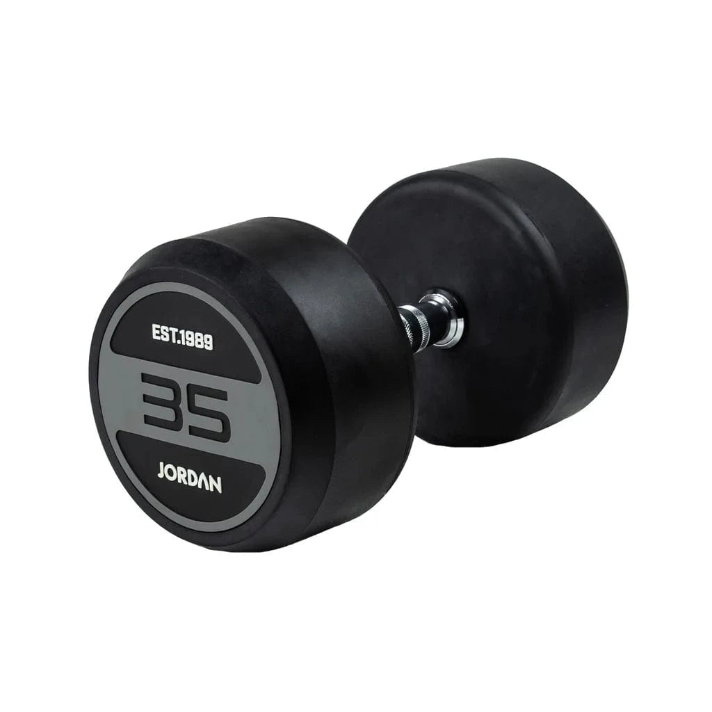 Jordan 35 kg gumové činky (pár) - šedá