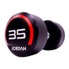 Jordan 35 kg urethanové činky (pár) - červená