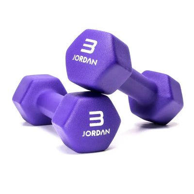 JORDAN 3kg Neoprene Studio Dumbbells