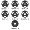 Jordan 400 kg rubber tri grip olympische plaat set