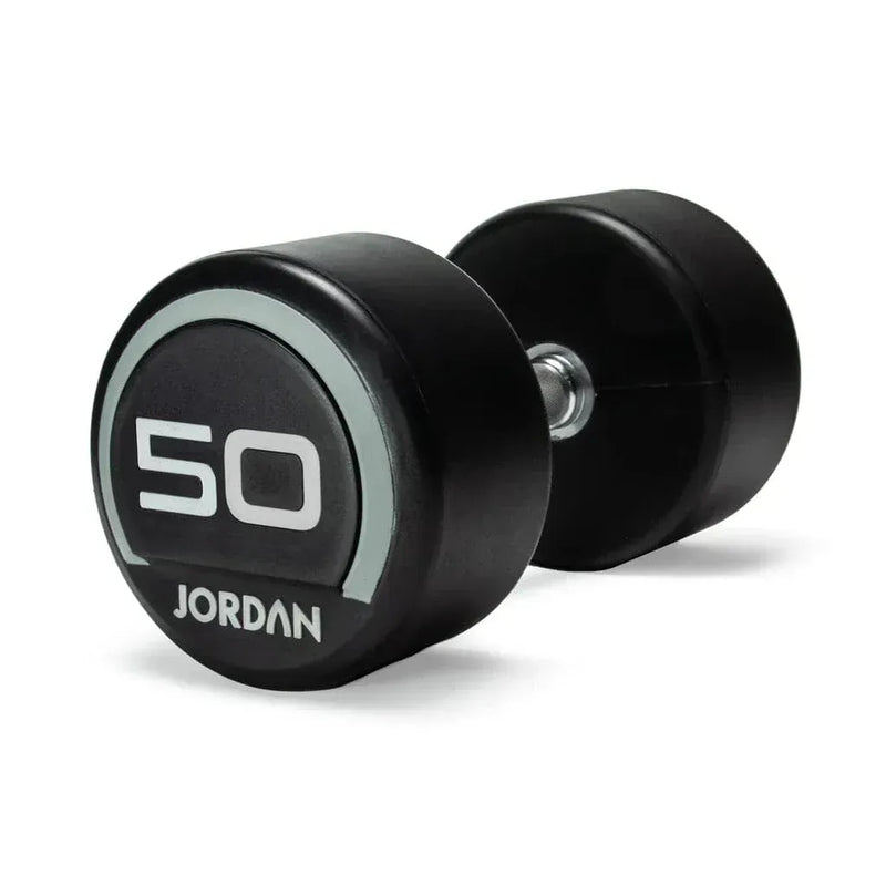 Jordan 50kg уретанови дъмбели (чифт) - сиво