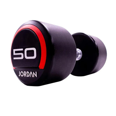JORDAN 50kg Urethane Dumbbells (pair) - Red
