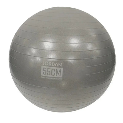JORDAN 55cm Commercial Fit Ball (Silver) boxed with pump