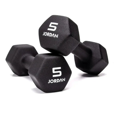JORDAN 5kg Neoprene Studio Dumbbells