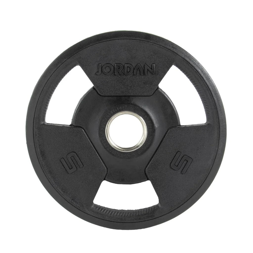 Jordan 5kg rubber Tri Grip Olympische plaat