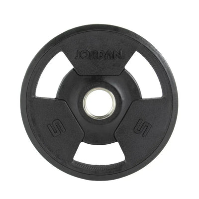 JORDAN 5kg Rubber Tri Grip Olympic Plate
