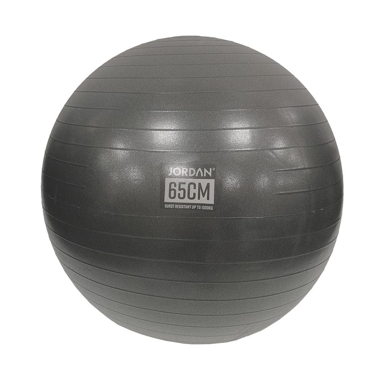 Jordan 65 cm Commercial Fit Ball (houtskool) in dozen met pomp