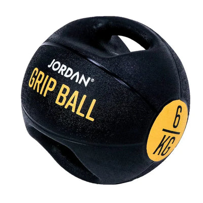 JORDAN 6Kg Double grip medicine ball - Yellow