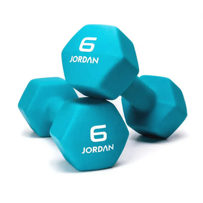 JORDAN 6kg Neoprene Studio Dumbbells