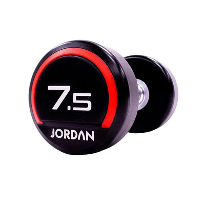 JORDAN 7.5kg Urethane Dumbbells (pair) - Red