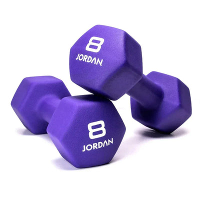 JORDAN 8kg Neoprene Studio Dumbbells