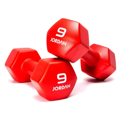 JORDAN 9kg Neoprene Studio Dumbbells