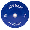 Jordan HG gekleurde rubberen bumperplaat 20kg - blauw