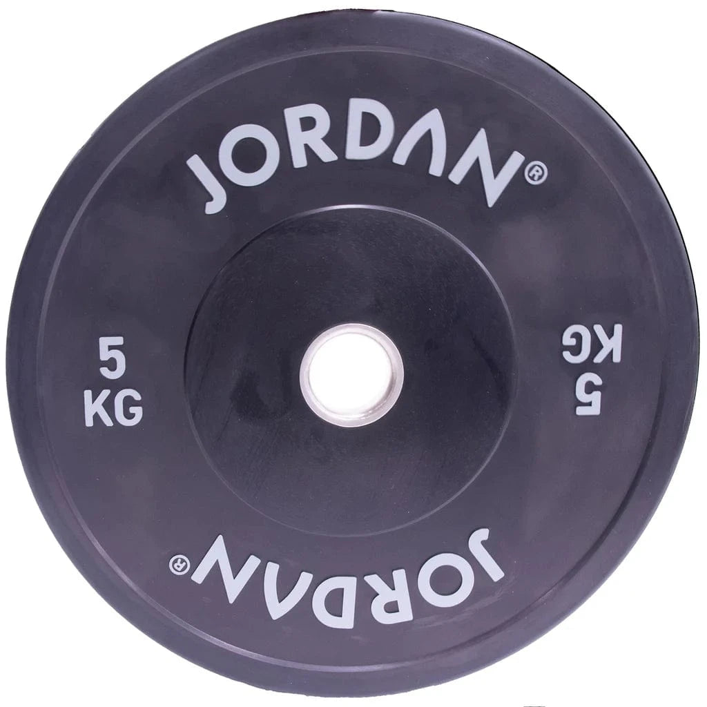 Jordan HG gekleurde rubberen bumperplaat 5 kg - zwart