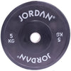Jordan HG gekleurde rubberen bumperplaat 5 kg - zwart