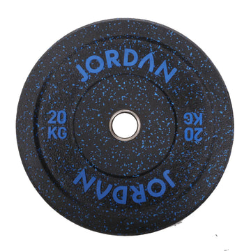 JORDAN HG Fleck Coloured Rubber Bumper Plate 20kg - Blue