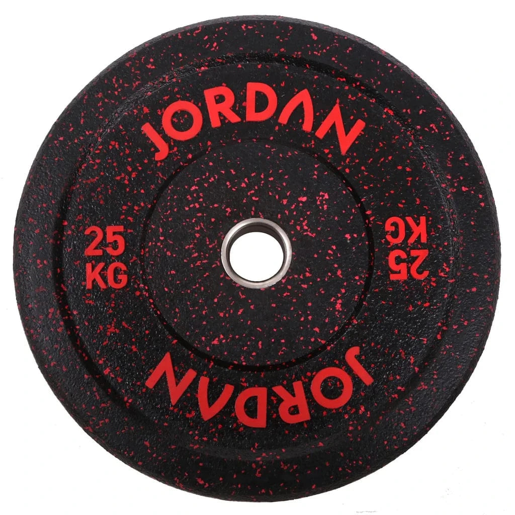 Jordan HG Fleck kolorowy gumowy zderzak 25 kg - czerwony