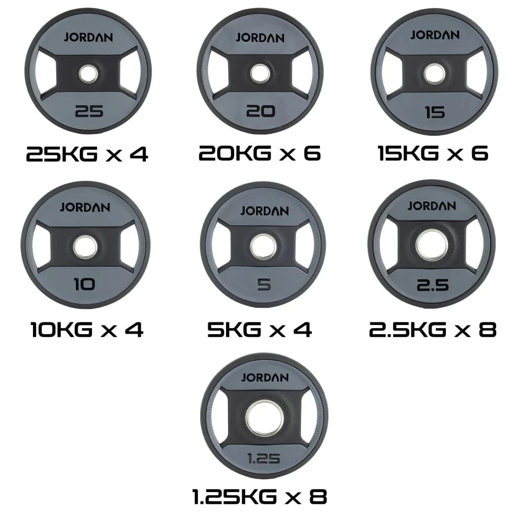 Ιορδανία 1000kg urethane dual grip ολυμπιακή πλάκα