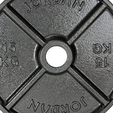 Jordan 15 kg Plaque de poids olympique profond de 15 kg