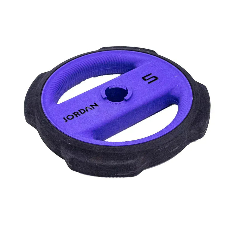 Jordan 5kg Ignite Urethane Pump x Studio Barbell Plate - Purple/Black