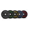 Jordan 150kg Hg Set di piastre per paraurti in gomma nera - Fleck colorato - 2x5kg, 2x10kg, 2x15kg, 2x20kg, 2x25kg