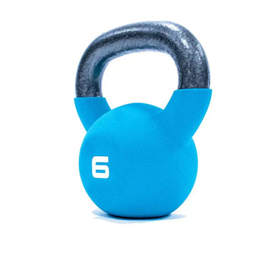 JORDAN 6kg Teal Neoprene Covered Kettlebell