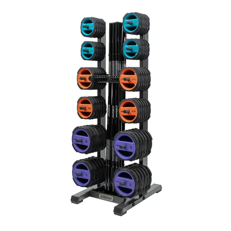 Jordan Studio Barbell Rack 12 Sets - Black