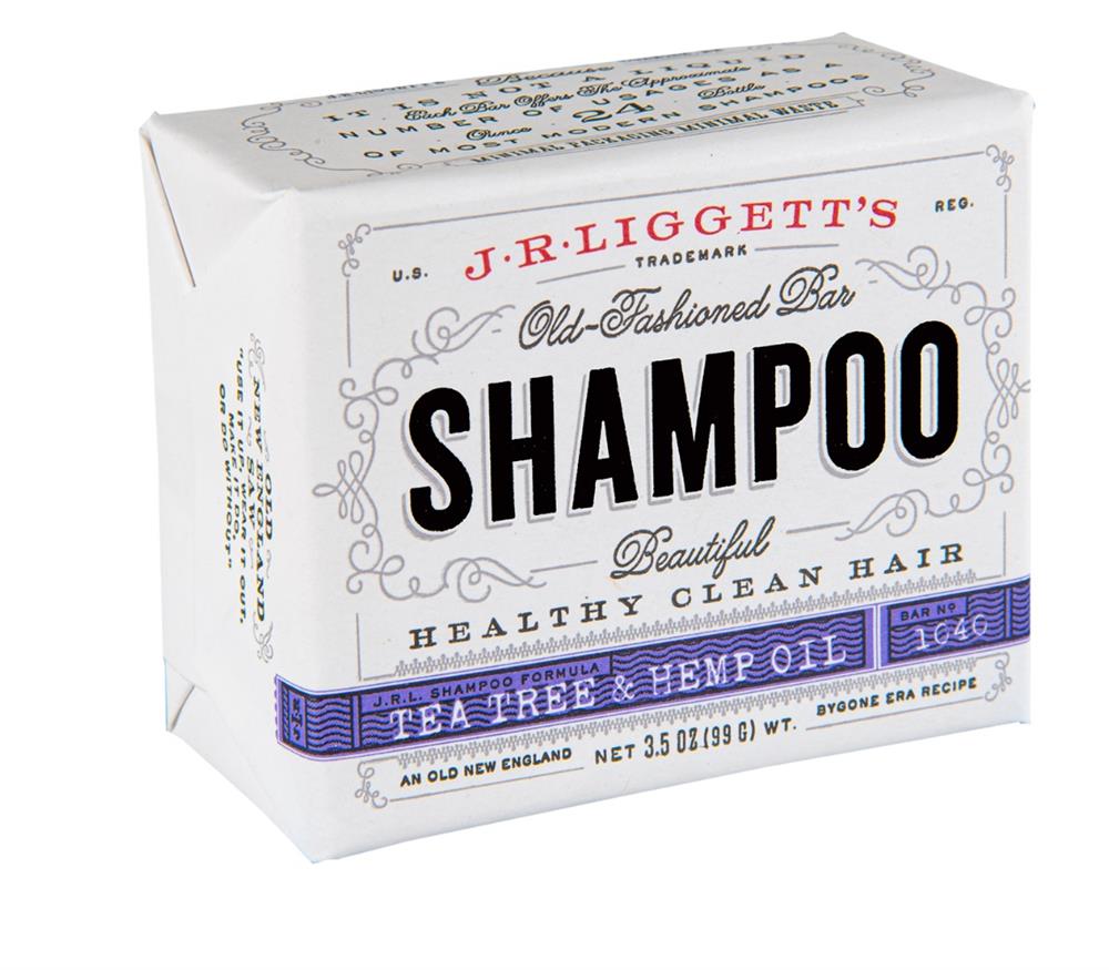 Tea Tree & Hemp Oil Shampoo Bar 99g, JR Liggetts