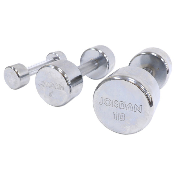 JORDAN 1-10kg Chrome Dumbbell Set (10 Pairs)  - Welzo