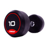 JORDAN 10kg Rubber Dumbbells (Pair) - Red - Welzo