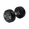 JORDAN 2.5kg-50kg Rubber Dumbbell Set - Grey - Welzo