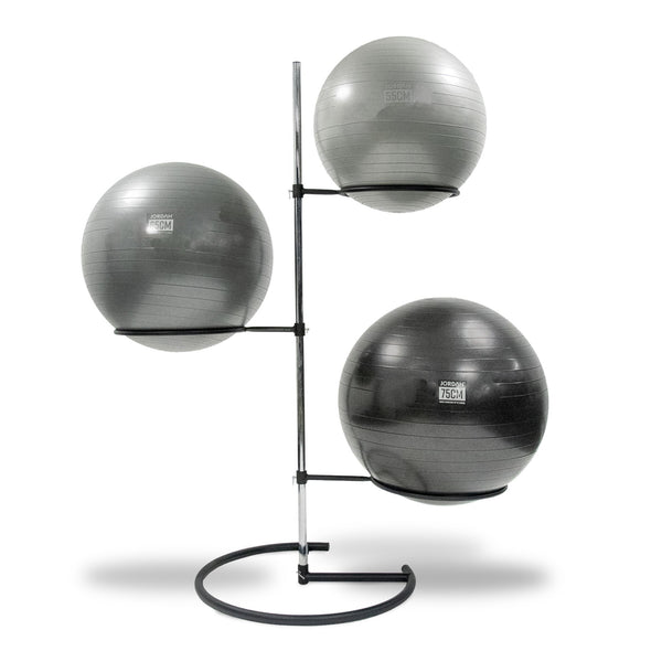  JORDAN Fit Ball Rack - Holds 3 Balls, Black - Welzo