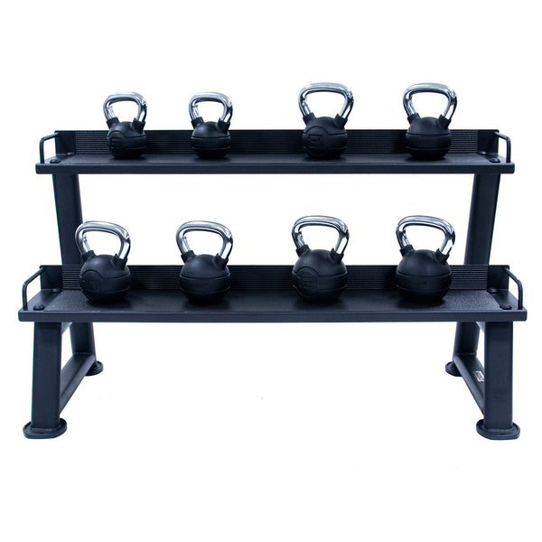  JORDAN Kettlebell Rack, 2 tier, Grey - Welzo