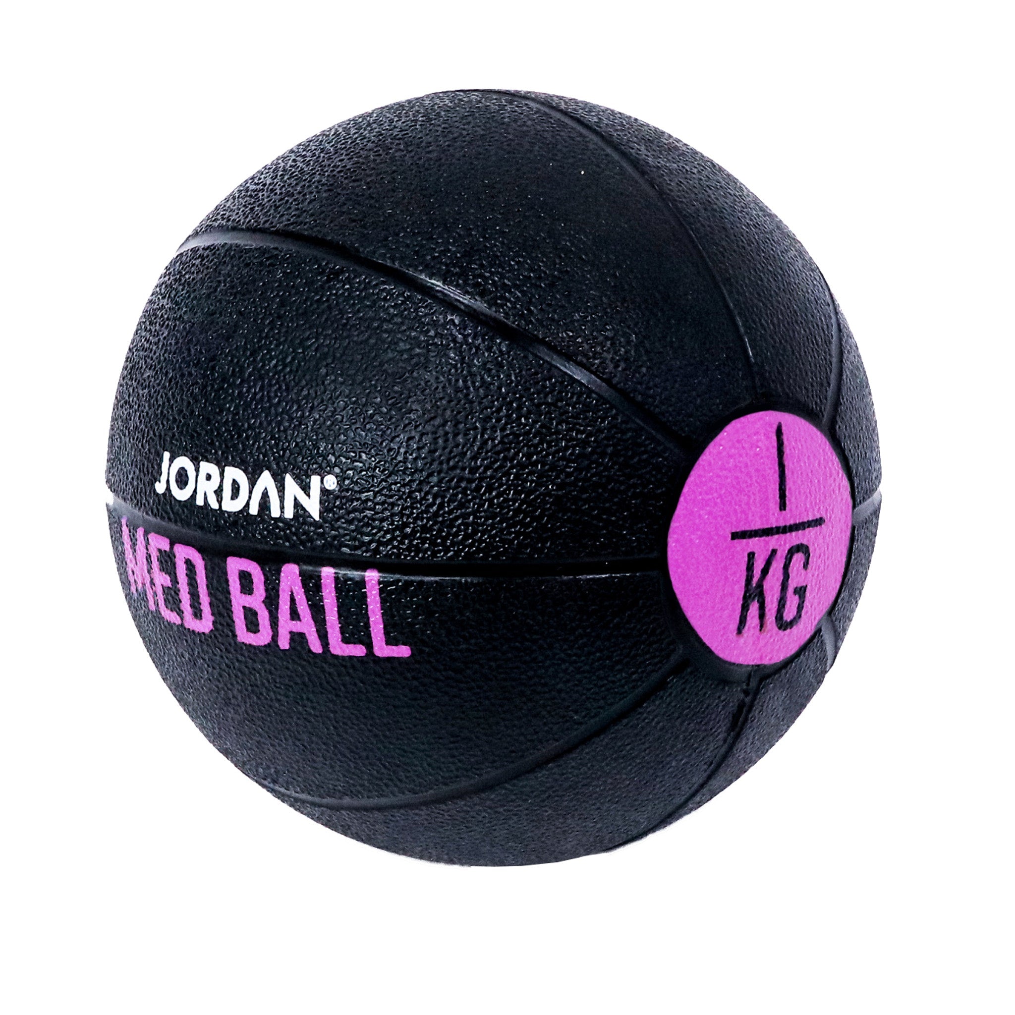  JORDAN 1kg Medicine Ball - Black/Pink - Welzo