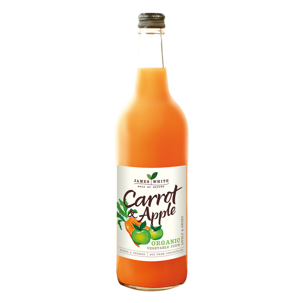 Organic Apple & Carrot Juice 750ml, James White