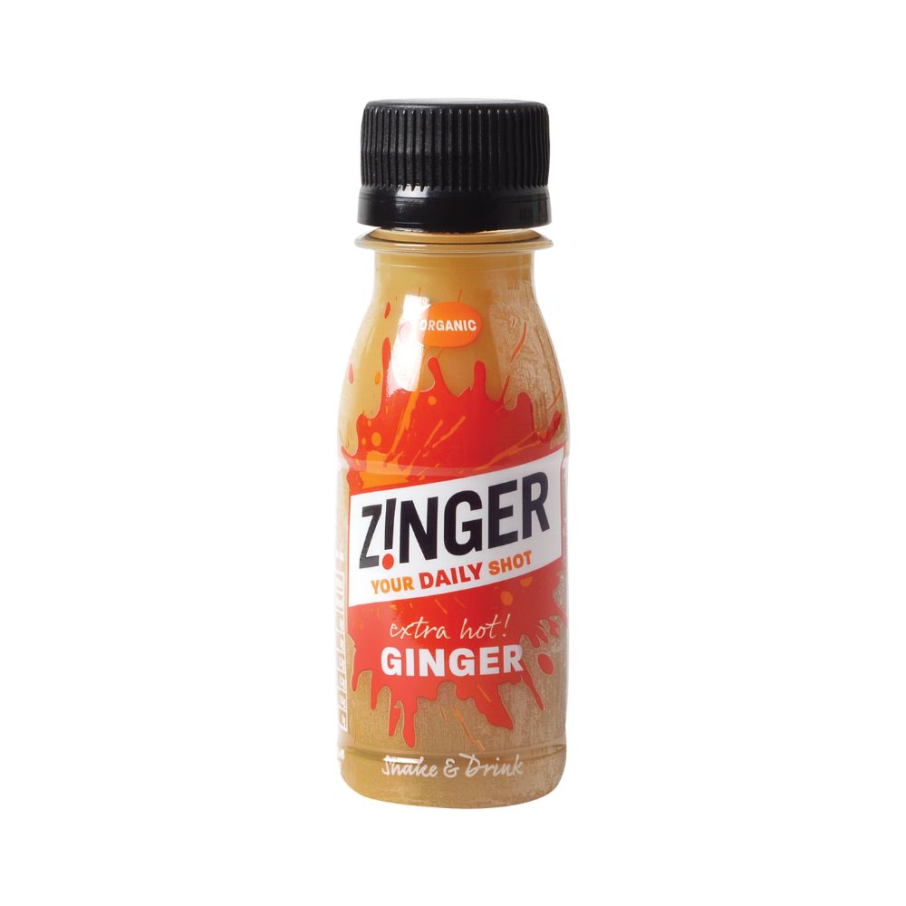 Zinger Organic Xtra Hot Ginger Shot 70ml, James White