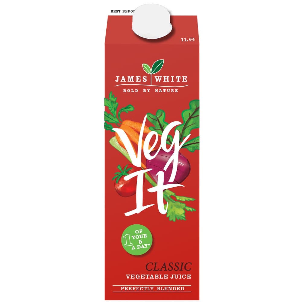 Veg It Vegetable Juice 1L Tetra, James White