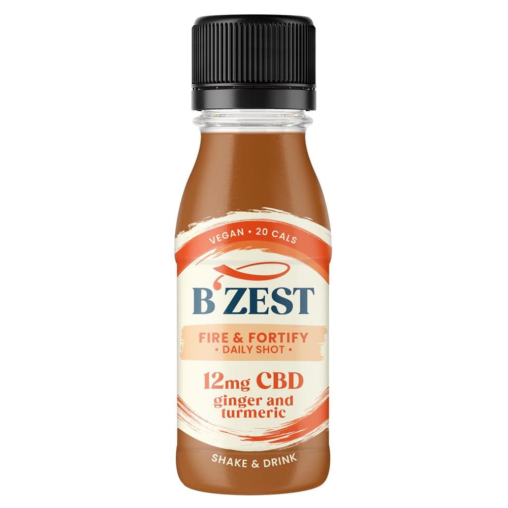 BZest Fire & Fortify Fiery Ginger Turmeric & CBD drink, BZest